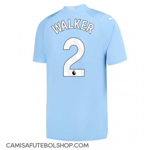 Camisa de time de futebol Manchester City Kyle Walker #2 Replicas 1º Equipamento 2023-24 Manga Curta